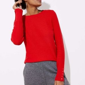 Red Textured Sweater